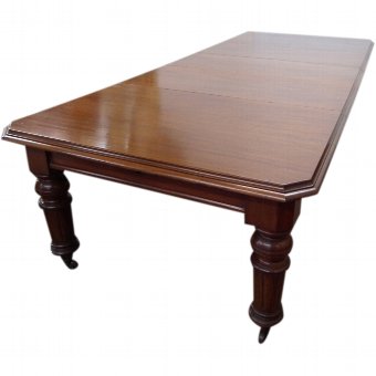 Victorian Mahogany Wind Out Dining Table