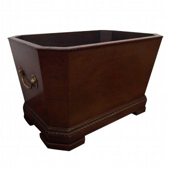 George III Style Mahogany Wine Cooler/Log Bin