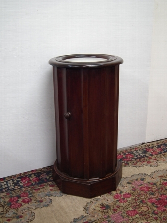Mid Victorian Fluted Pedestal Bedside Cabinet