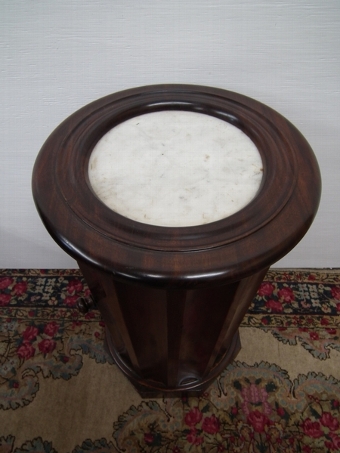 Antique Mid Victorian Fluted Pedestal Bedside Cabinet