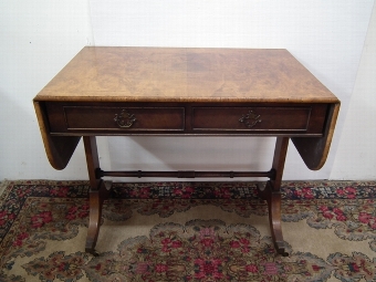 Antique George III Style Walnut Sofa Table
