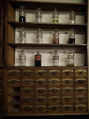 Antique Edinburgh Chemists Shop Interior