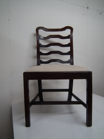 George III Mahogany Ladder Back Chair