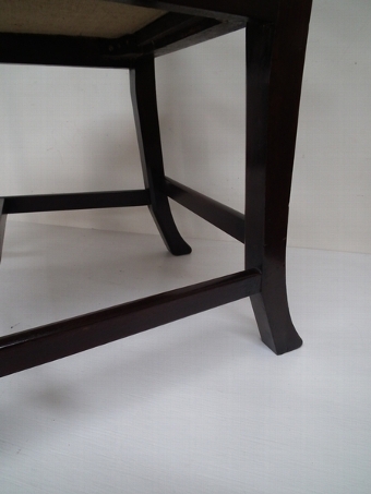 Antique George III Mahogany Ladder Back Chair