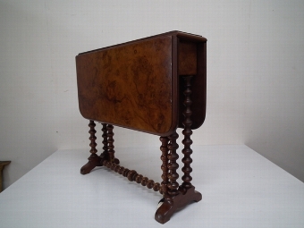 Victorian Burr Walnut Sutherland Table
