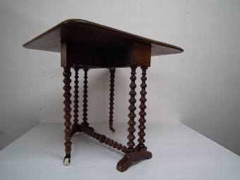 Antique Victorian Burr Walnut Sutherland Table