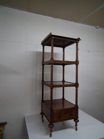 George IV 4 Tier Mahogany Whatnot