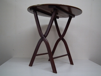 Victorian Mahogany Folding Campaign Table