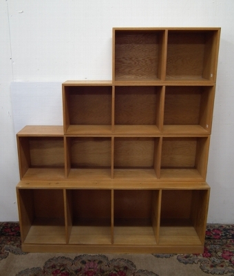 Antique Set of Four Framed Oak Bookshelves