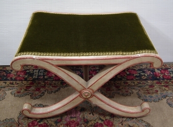 Antique Regency Style Painted Stool
