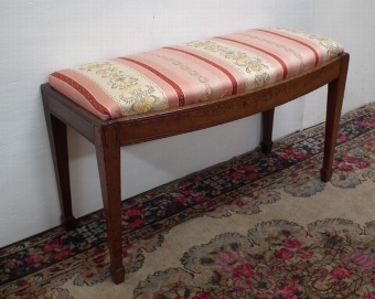 George III Style Bow Fronted Window Seat