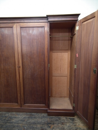 Antique George IV Four Door Mahogany Wardrobe