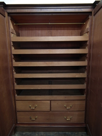 Antique George IV Four Door Mahogany Wardrobe