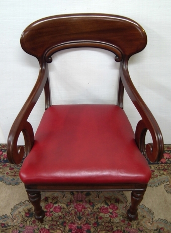 Antique Scottish Early Victorian Mahogany Armchair