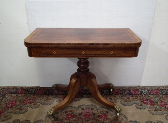 Regency Scottish Rosewood Games Table