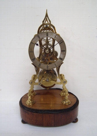 Antique Mid Victorian Small Skeleton Clock