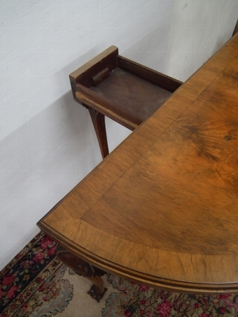 Antique George I Style Walnut Foldover Card Table