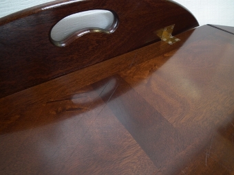 Antique George III Style Mahogany Butlers Tray and Stand