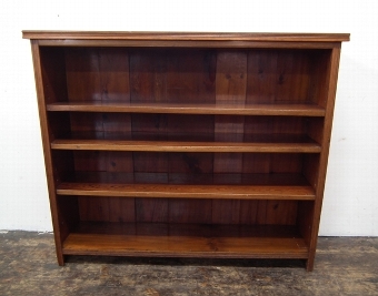 Edwardian Mahogany Open Bookcase