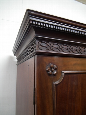Antique George III Mahogany Linen Press