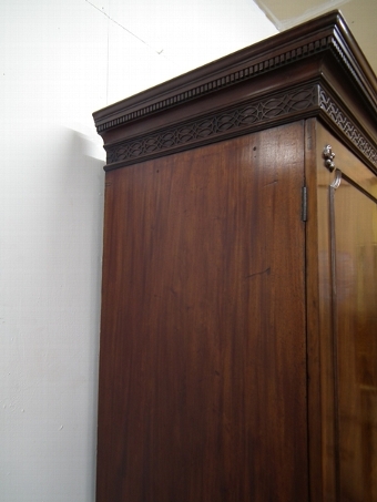 Antique George III Mahogany Linen Press