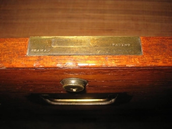 Antique Two Part Teak and Brass Bound Military Chest