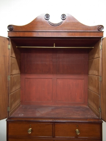 Antique William IV Mahogany Linen press