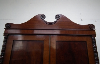Antique William IV Mahogany Linen press