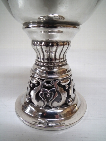 Antique Solid Silver Chalice and Cover
