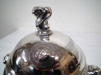 Antique Solid Silver Chalice and Cover