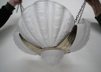 Antique Frosted Glass Light Fitting