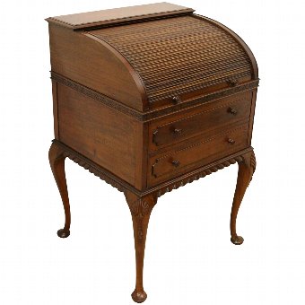 Roll Top Mahogany Desk