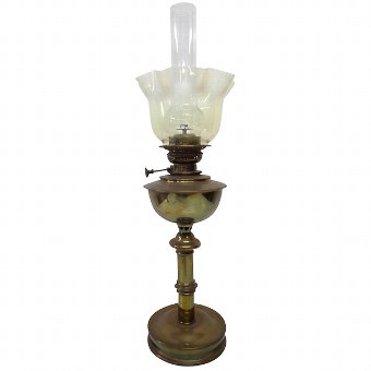 Victorian Brass Paraffin Lamp