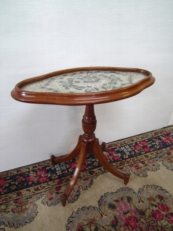 Victorian Beadwork Occasional Table
