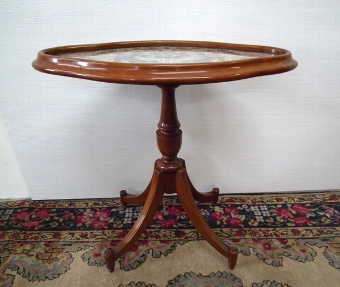 Antique Victorian Beadwork Occasional Table