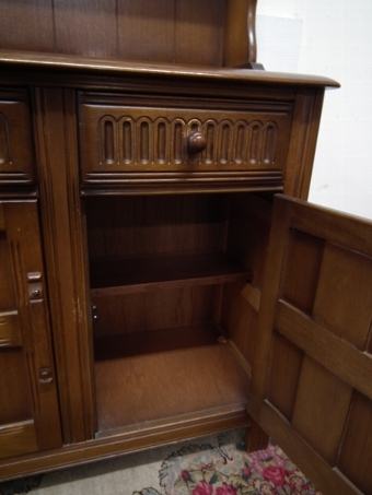 Antique Jacobean Style Small Oak Dresser