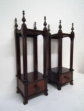 Pair of Unusual Small Whatnots