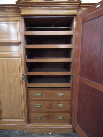 Antique Howard & Son London Satinwood Wardrobe