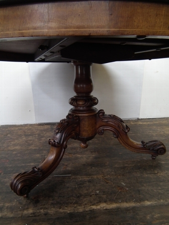 Antique Exhibition Quality Mid Victorian Marquetry Breakfast Table