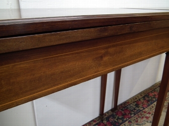 Antique Pair of Sheraton Style Fold Over Card Tables