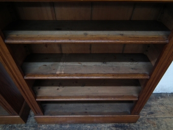 Antique Pair of Pitch Pine Open Bookcases