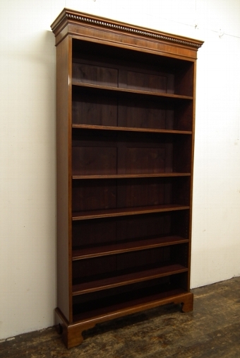 George III Style Mahogany Open Bookcase