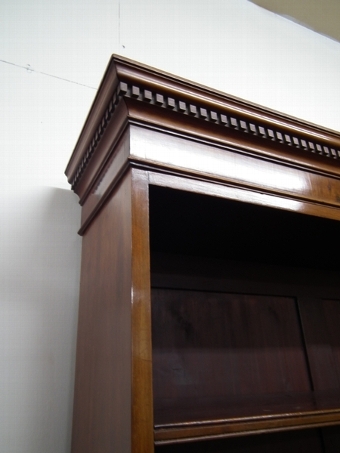 Antique George III Style Mahogany Open Bookcase