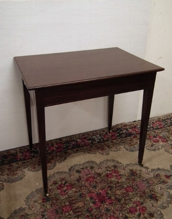 George III Inlaid Mahogany Side Table