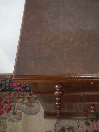 Antique Pair of Victorian Burr Walnut Bedside Cabinets