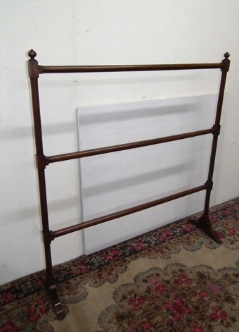 Large Mahogany Towel Rail