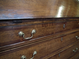 Antique George III Oak Bureau