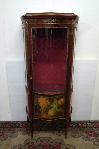 Vernis Martin Style Serpentine Display Cabinet