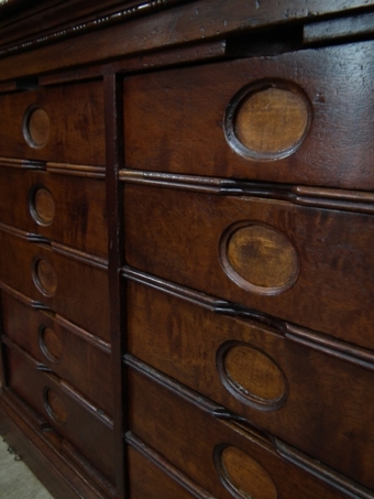 Antique Walnut Office Filing Cabinet