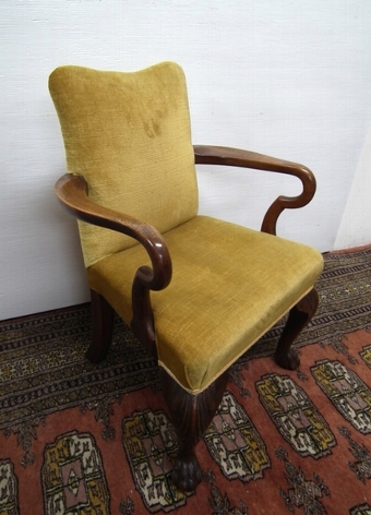 George II Style Carved Mahogany Child's Chair